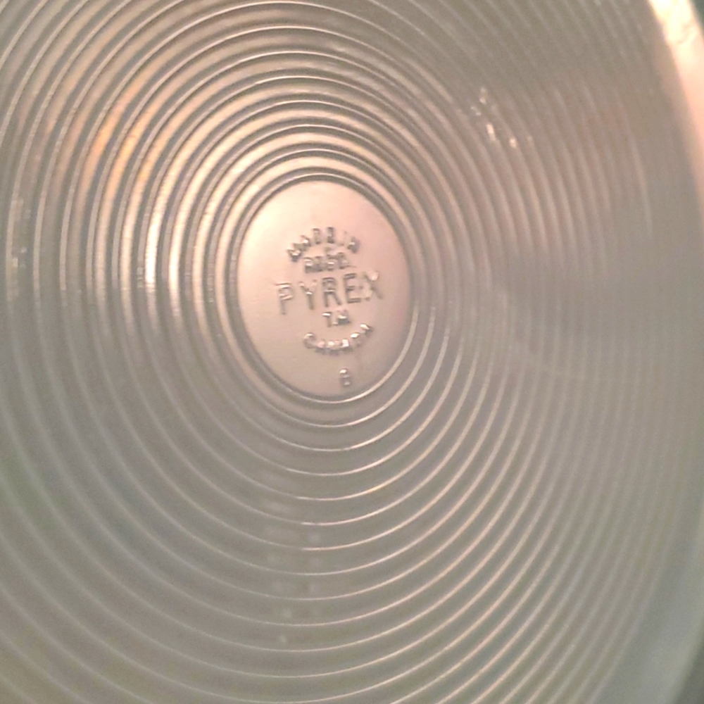 1930-1940 Light Blue Pyrex Plate By Dominion Glass Company